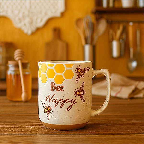 Caneca Bee Happy