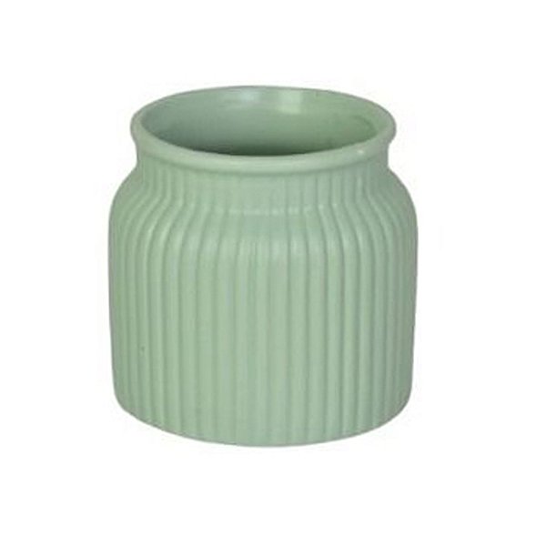 Vaso De Ceramica Com Borda Relevo Vertical Sortidos