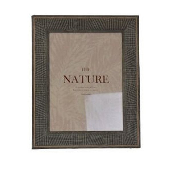 Porta Retrato Plastico Cinza