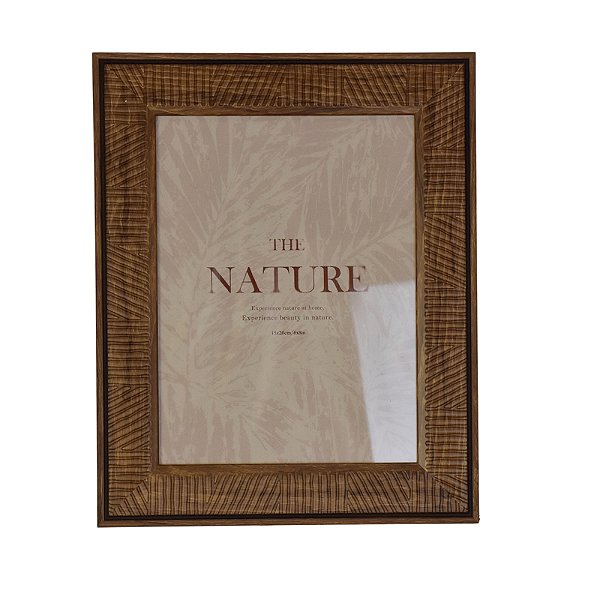 Porta Retrato Plastico Marrom