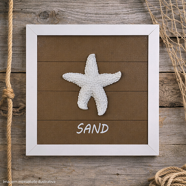 Quadro Fundo Marrom Beach