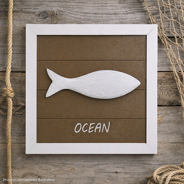 Quadro Fundo Marrom Ocean