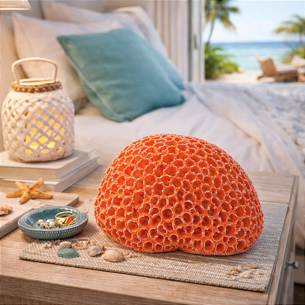 Coral Em Resina Cerebro 16X13 Vermelho 1