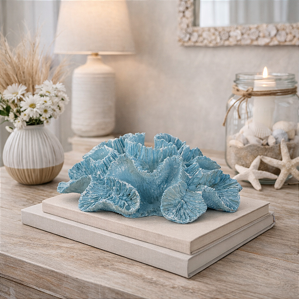 Enfeite Coral Pequeno Azul
