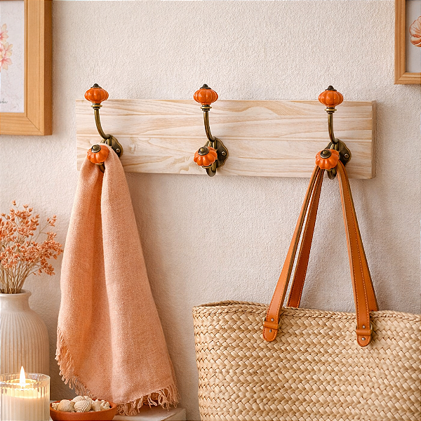 Cabideiro Ganchos Laranjado