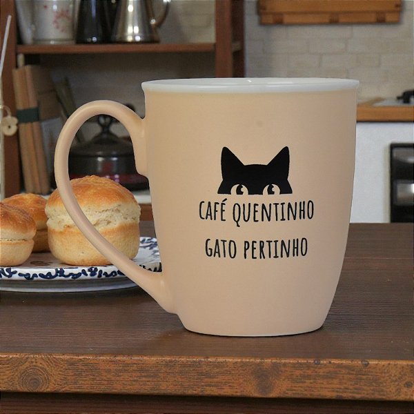Caneca Rosa Café Quentinho