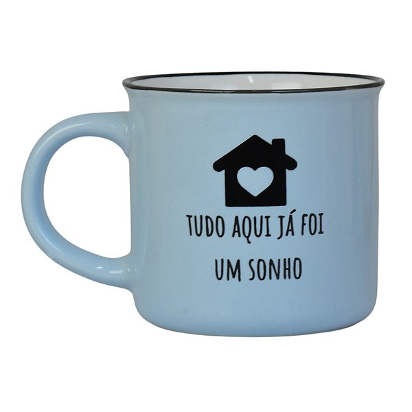 Caneca Azul Tudo Aqui