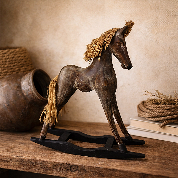 Cavalo Balanço Marrom M