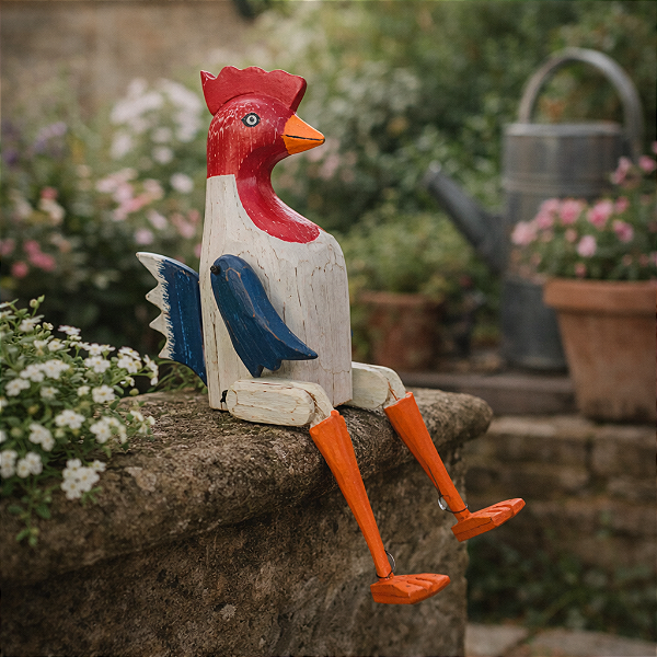 Galo Branco E Azul Articulado G