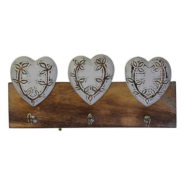 Cabideiro Coração Branco