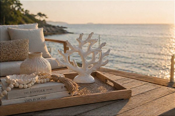 Escultura Coral Branca