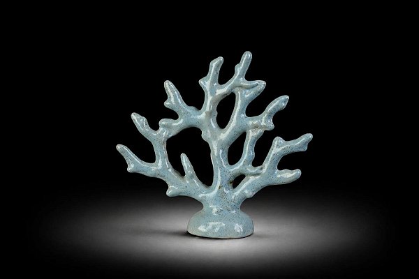 Escultura Coral Azul Claro