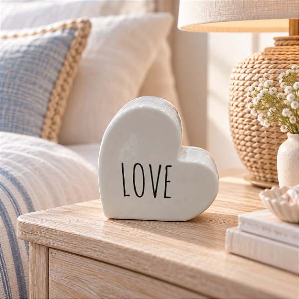 Enfeite Decorativo Coração Love