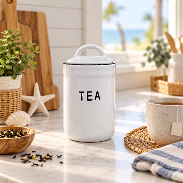 Pote para Chá “Tea” com Tampa