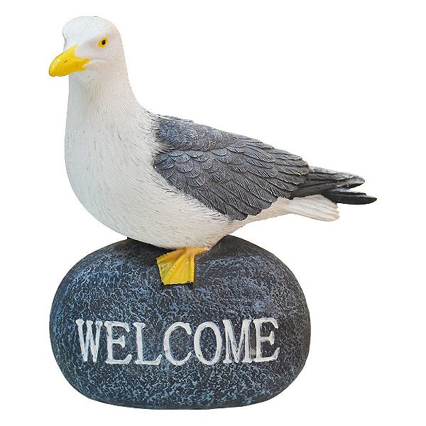 Gaivota Welcome em Resina