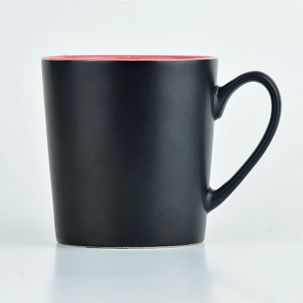 Caneca Chalk Rosa em Cerâmica