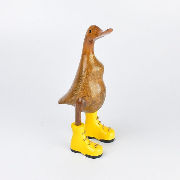 Enfeite Pato com Botinhas Amarelas Pequeno