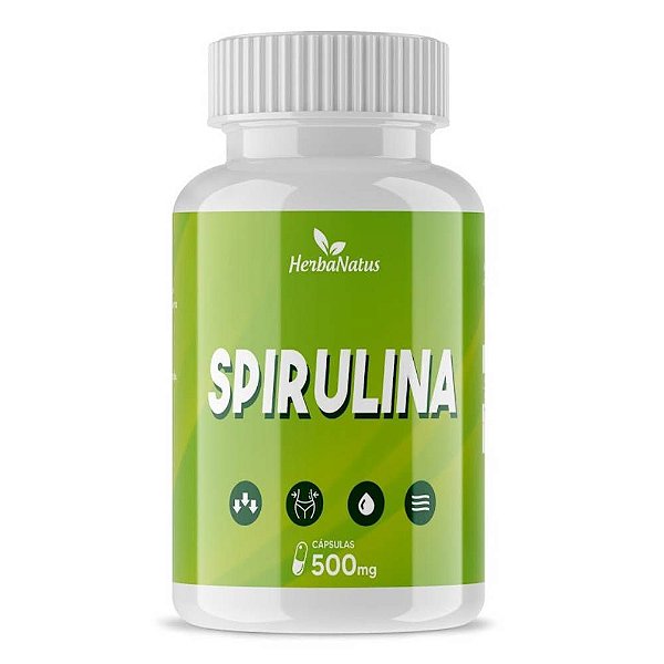 Spirulina 500mg 60 cápsulas - Herbanatus