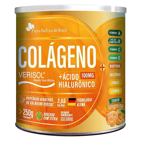 Colágero Verisol + Ácido Hialurônico em pó 250g - Flora Nativa