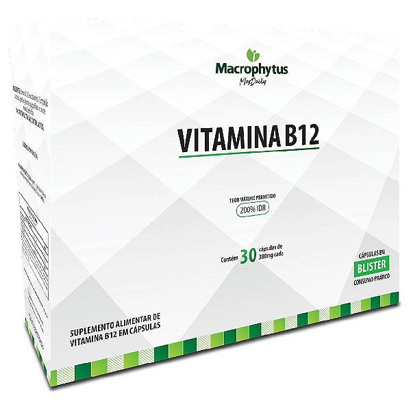 Vitamina B12 Concentrada 200% IDR 30 Cápsulas - Macrophytus
