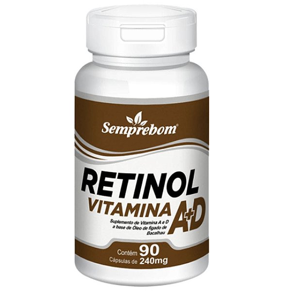 Vitamina A+D 90 cápsulas - Semprebom