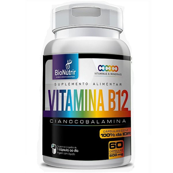 Vitamina B12 60 Cápsulas - Bionutrir