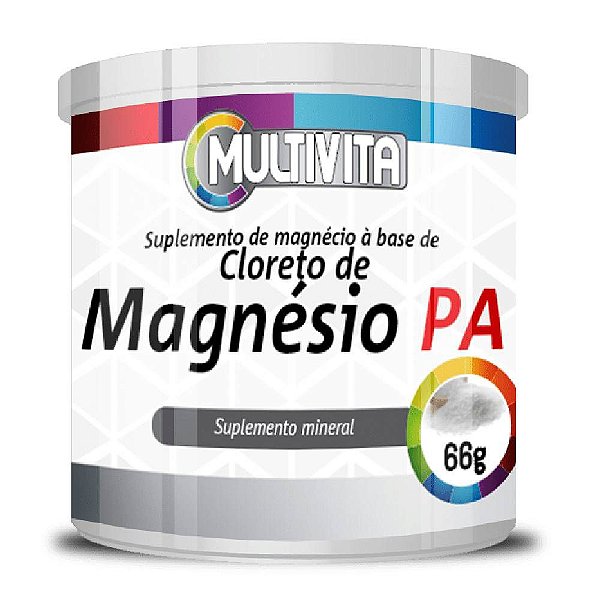 Cloreto de Magnésio P.A  66g - Multivita
