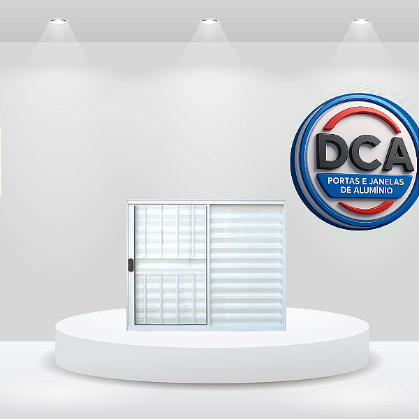 Veneziana 3 folhas com ou sem grade - Aluminio Branco