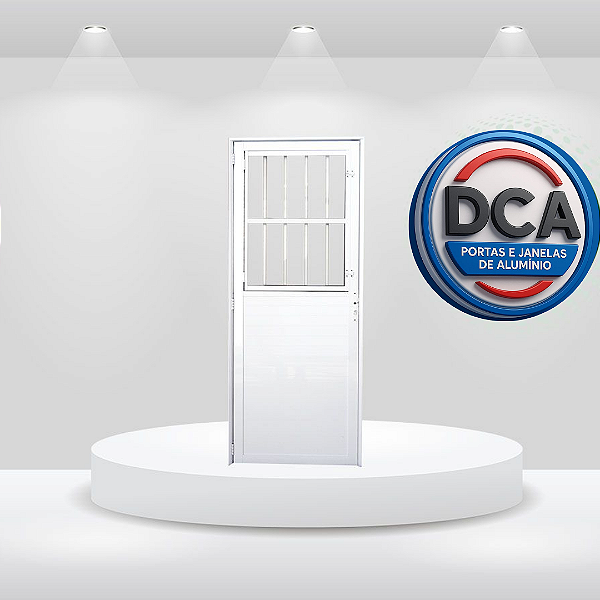 Porta Postigo (social) - Alumínio Branco - PREMIUM LINHA 25