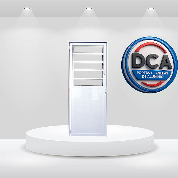 Porta lambril Basculante - Alumínio Branco - linha PREMIUM LINHA 25