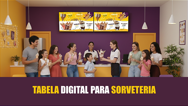 Menu Digital para Sorveteria - Sem Mensalidade e Sem Taxa de Internet