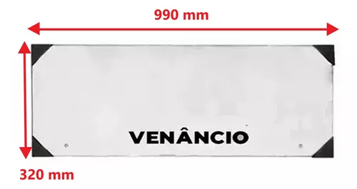 VIDRO 4MM 990X320 INC TEMP- F.ITALIA 110