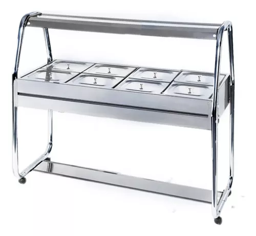 ST08 CINZA- BALCAO SELFSERVICE TERMICO IBET 8CUBAS