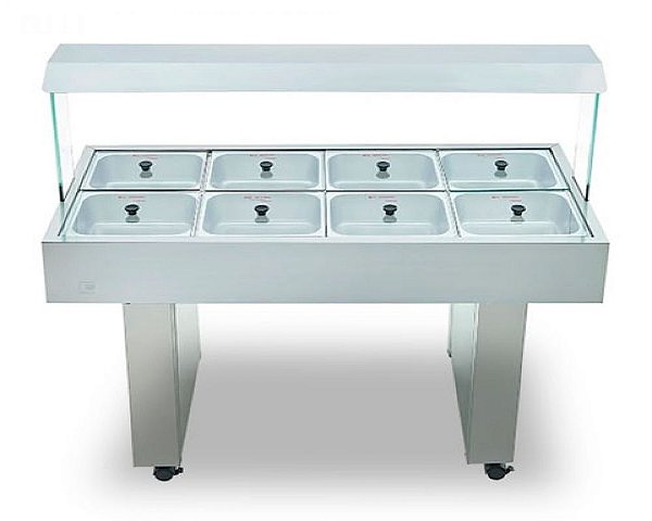 BBMM-8 BUFFET BANHO MARIA MÓVEL 8 CUBAS 220V EDANCA