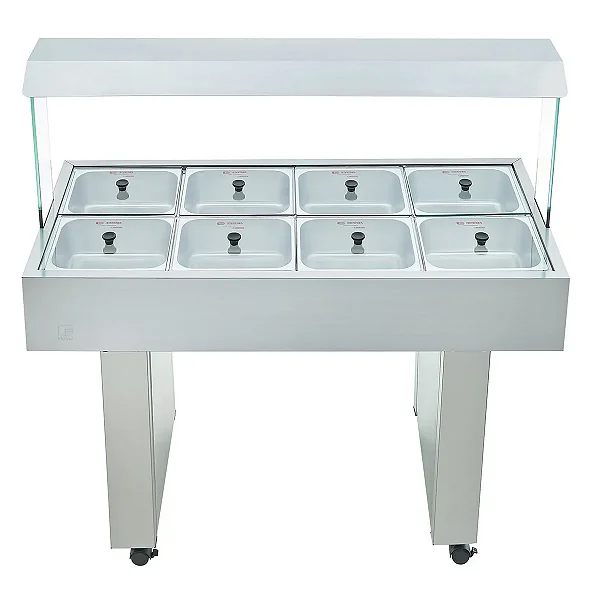 BNGM-8 BUFFET FRIO MOVEL 8 CUBAS 220V C/ GELO-X EDANCA