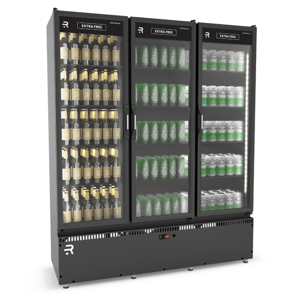 ASVEF AUTO SERVIÇO VANGUARD RESFRIADO REFRIMATE - 3 PORTAS PRETO AR FORÇADO 958L