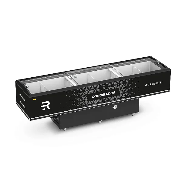 EIV3000 ILHA EXPOSITORA REFRIMATE CONGELADOS VANGUARD TOP 300CM