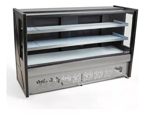 VITRINE REFRIGERADA POLAR 1,25M 2 PLACAS FRIAS PLATINUM