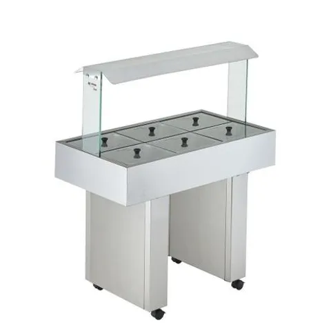 BBMM-6 BUFFET BANHO MARIA MÓVEL EDANCA 6 CUBAS 220V