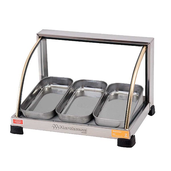 ESTUFA MARCHESONI OURO CURVA 3 BANDEJAS 220V