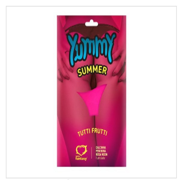 CALCINHA COMESTÍVEL Yummy Summer Neon - Sexy Fantasy- SABOR TUTTI FRUTI