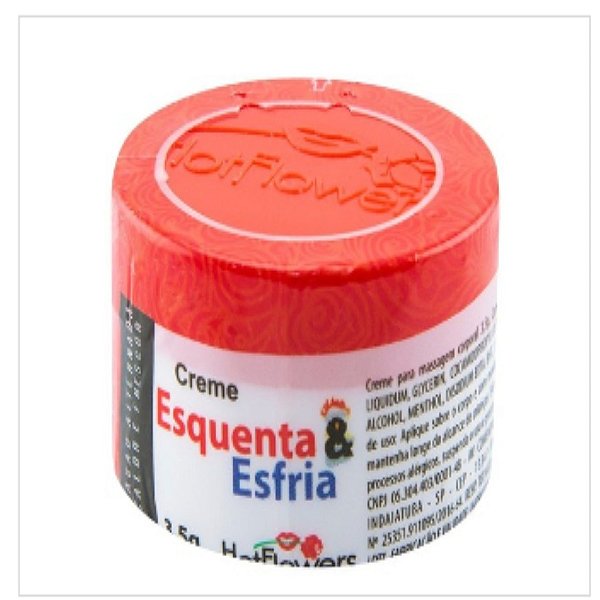 CREME EXCITANTE UNISSEX ESQUENTA & ESFRIA  HOT ICE  3.5g - Hot Flowers