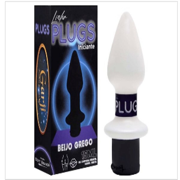 PLUG ANAL COM GEL BEIJO GREGO 15ml - Garji