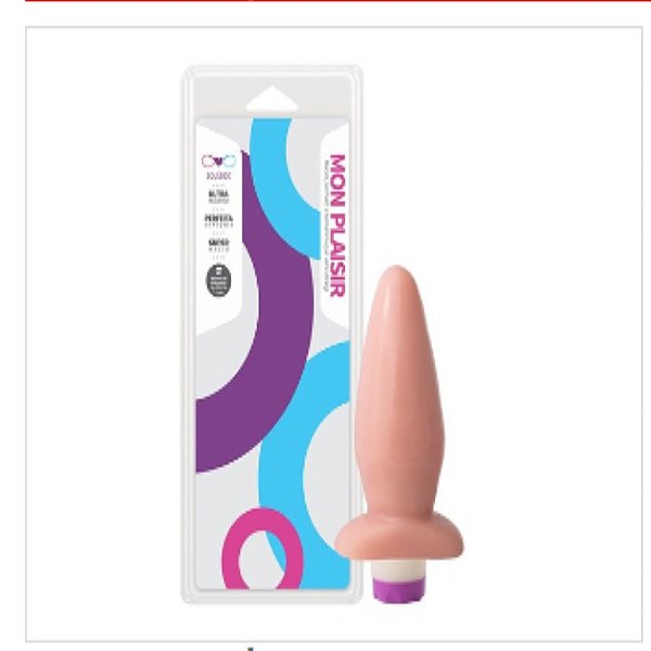 PLUG 14 x 5,4 COM VIBRADOR INTERNO - Soulsex- COR DA PELE CLARA