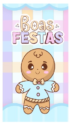 Feltro Estampado - Porta Kitkat Natalino - Unitário - Modelo 3