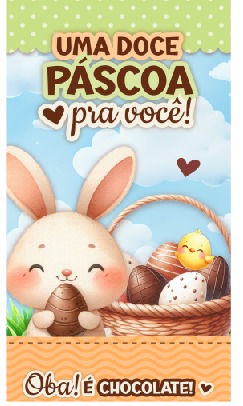 Feltro Estampado - Porta Kitkat - Unitário - Modelo 31