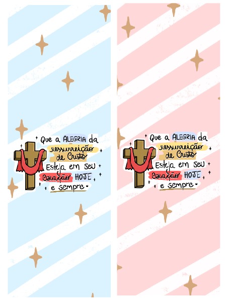 Feltro Estampado - Porta Bis ou Barra - Feliz Páscoa modelos 8