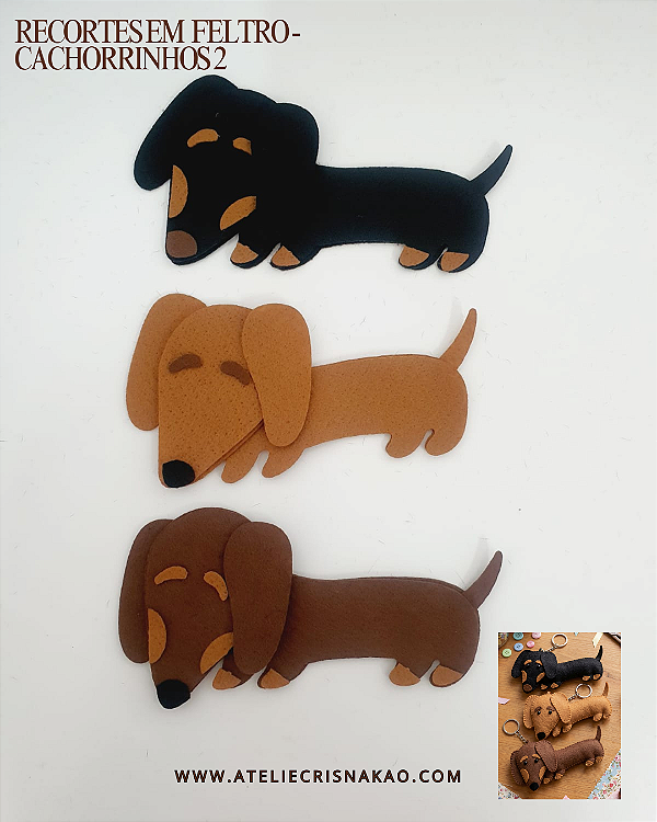 Recortes em feltro - Cachorrinhos 2