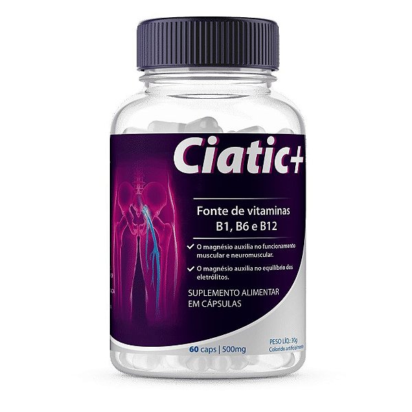Ciatic+ Alivia as Dores e melhora Inflamação 60 Cápsulas