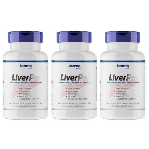 LiverPro Combate O Acúmulo De Gordura No Fígado Com 60 Cápsulas 3 Unidades